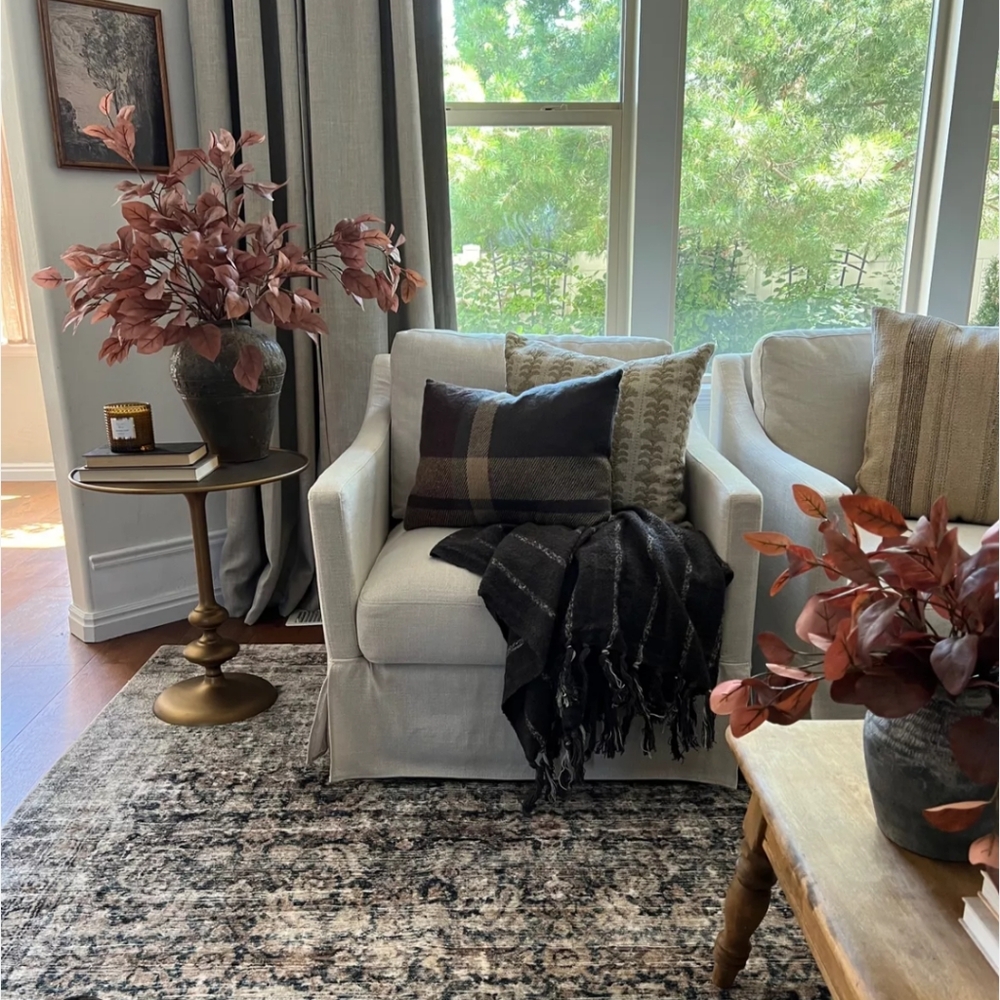 Hearth and Hand with Magnolia Harvest‎ Fall Plaid Lumbar Throw Pillow 14 X 20
